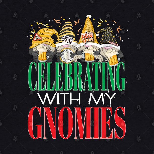 Happy New Year's Eve Celebrating with My Gnomes Party Beer by Envision Styles